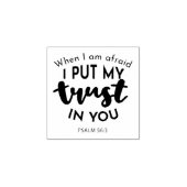 Wenn ich Angst habe, vertraue ich auf Ihre Zitate Gummistempel (Prägung)