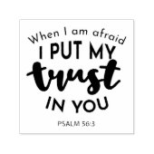 Wenn ich Angst habe, vertraue ich auf Ihre Zitate Permastempel (Design)