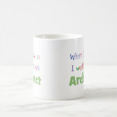 Wenn ich Architekten aufwachse Kaffeetasse (Mittel)