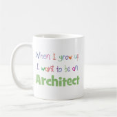 Wenn ich Architekten aufwachse Kaffeetasse (Links)