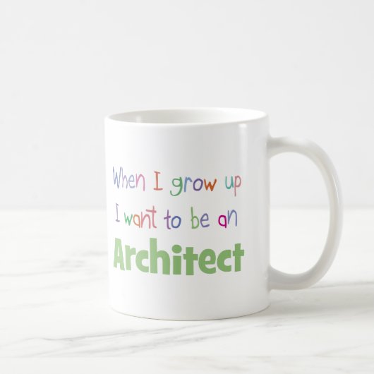 Wenn ich Architekten aufwachse Kaffeetasse (Rechts)