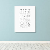 Wenn ich auf den Flügeln der Morgendämmerung aufst Leinwanddruck (Insitu (Holzboden))