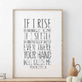 Wenn ich auf den Flügeln der Morgendämmerung aufst Poster