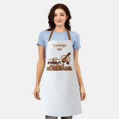 Wenn ich aufschaute es als hausgemacht Personalisi Schürze (Getragen)