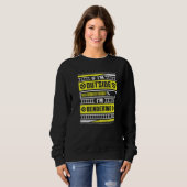 Wenn ich außerhalb bin, werde ich den Video-Editor Sweatshirt (Vorne ganz)