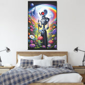 Wenn ich bei dir bin, steht die Zeit still Leinwanddruck (Insitu (Schlafzimmer))