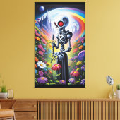 Wenn ich bei dir bin, steht die Zeit still Leinwanddruck (Insitu (Wohnzimmer))