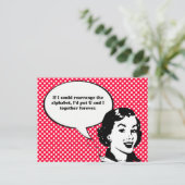 WENN ICH DAS ALPHABET ERSTRECKEN KÖNNTE POSTKARTE (Stehend Vorderseite)