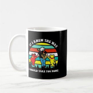 Wenn ich den Weg wüsste, würde ich Retro Vintage n Kaffeetasse