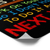 Wenn ich dich beleidigt habe, arbeite an dir selbs poster (Ecke)