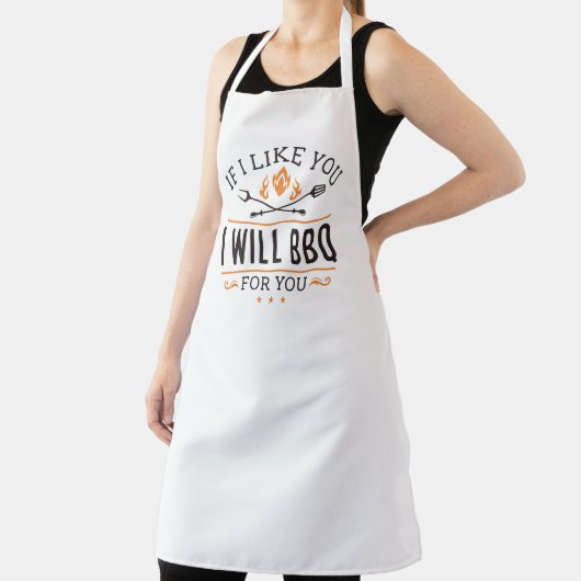 Wenn ich dich mag, werde ich dir GRILLEN geben Schürze (InSitu)