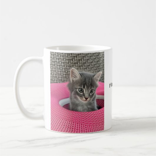 Wenn ich die Eine bin… Lass uns heiraten! Katzen-K Kaffeetasse (Links)