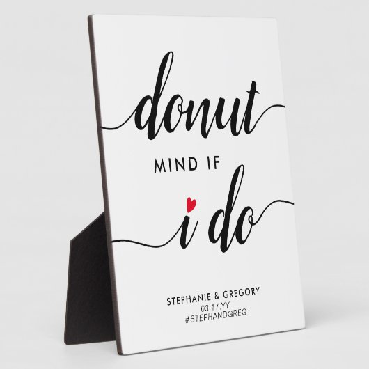 Wenn ich die Gastgeschenk Hochzeit Plaque des Rote Fotoplatte (Seite)