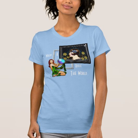 Wenn ich die Welt regiere - Art Deco Stil T-Shirt (Vorderseite)