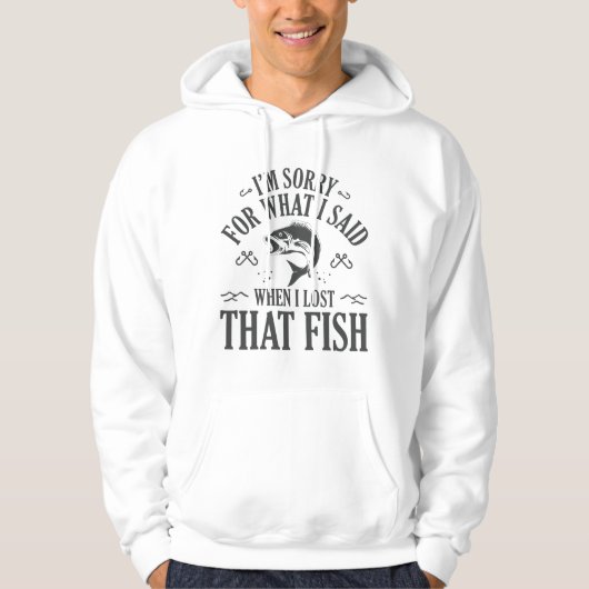 Wenn ich diesen Fisch verloren habe Hoodie (Vorderseite)