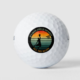 Wenn ich diesen Sprung verpassen sollte, versuche Golfball
