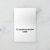 Wenn ich dir die Weltkarte geben könnte Karte (Innenseite)