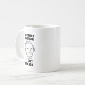Wenn ich dir einen Philosophiepun geben will Kaffeetasse (Vorderseite Links)