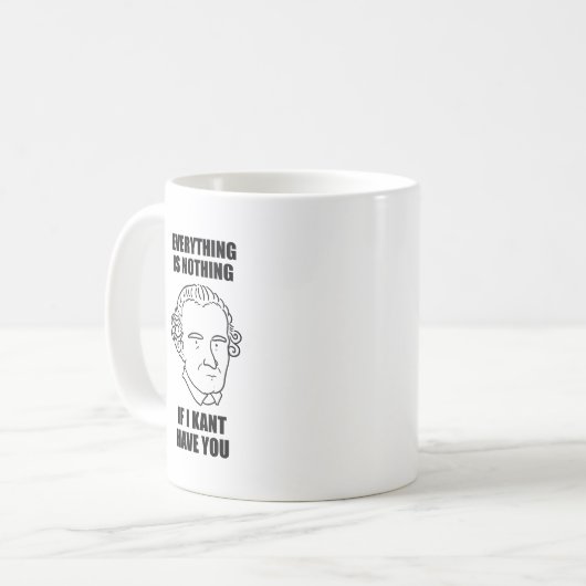 Wenn ich dir einen Philosophiepun geben will Kaffeetasse (Vorderseite Links)