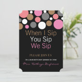 Wenn ich dir einen Schluck mache, schlürfen wir Ju Einladung (Stehend Vorderseite)