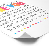 Wenn ich dir sage, dass ich dir ein Poster Liebe h (Ecke)