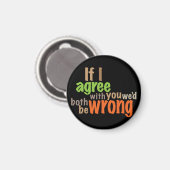 Wenn ich dir zustimme, dann hätten wir beide unrec magnet (Vorderseite/Rückseite)