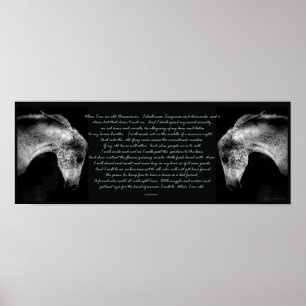 Wenn ich ein alter Horsewoman-Druck bin Poster