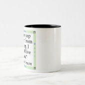 Wenn ich ein Herz vom Brechen abhalten kann - Dick Zweifarbige Tasse (Mittel)