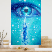 Wenn ich ein Teardrop auf deinem Gesichtsbild wäre Poster (Küche)