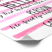 Wenn ich ein Tier sehe, sage ich Hallo Poster (Ecke)