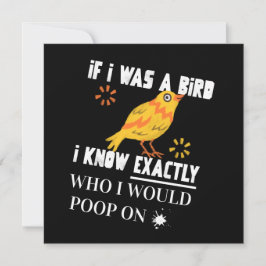 Wenn ich ein Vogel bin Feiertagskarte