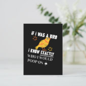 Wenn ich ein Vogel bin Postkarte (Stehend Vorderseite)