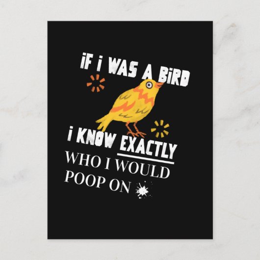 Wenn ich ein Vogel bin Postkarte (Vorderseite)