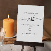 Wenn ich ein Zeichen hätte, wünschte, Sie wären hi Einladung