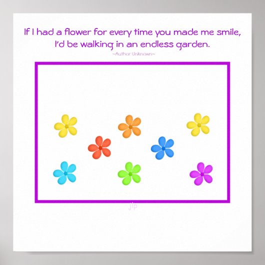 Wenn ich eine Blume hätte Poster (Vorne)