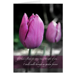 Wenn ich eine Blume jedes Mal I an Sie Karte