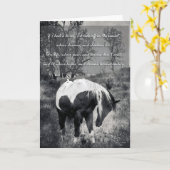 Wenn ich eine Grußkarte für Pferde hätte Karte (Gelbe Blume)