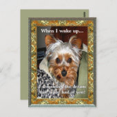 Wenn ich eine individuell anpassbare Postkarte Gew (Vorne/Hinten)