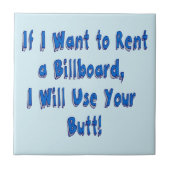 Wenn ich eine Reklametafel Gewollt habe Fliese (Vorderseite)