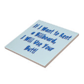 Wenn ich eine Reklametafel Gewollt habe Fliese (Seite)