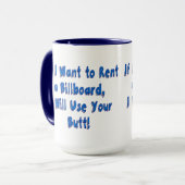 Wenn ich eine Reklametafel Gewollt habe Tasse (Vorderseite Links)