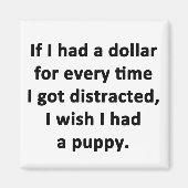 Wenn ich einen Dollar hätte Magnet (Vorne)