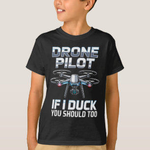 Wenn ich Enten-Drohnen-Los-Drohnen-Operator-RC-Qua T-Shirt