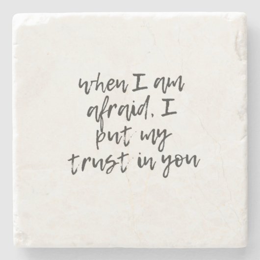 Wenn ich fürchte, ich vertraue Ihnen Steinuntersetzer (Vorderseite)