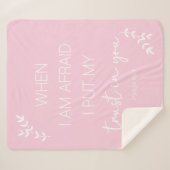 Wenn ich fürchte, vertraue ich auf dich sherpadecke (Vorderseite (Horizontal))