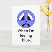 Wenn ich Gefühlsblau… bin Karte (Gelbe Blume)