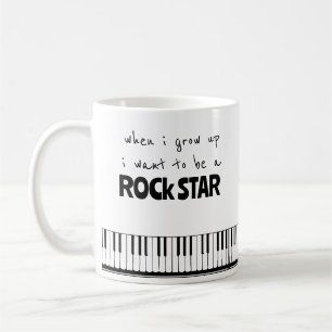 Wenn ich groß bin Rockstar-Kaffeetasse Kaffeetasse