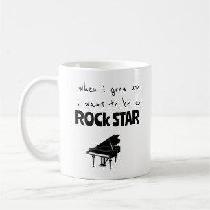 Wenn ich groß bin Rockstar-Kaffeetasse Kaffeetasse