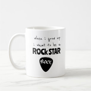 Wenn ich groß bin Rockstar-Kaffeetasse Kaffeetasse