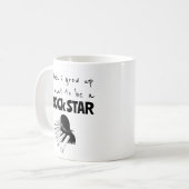 Wenn ich groß bin Rockstar-Kaffeetasse Kaffeetasse (Vorderseite Links)